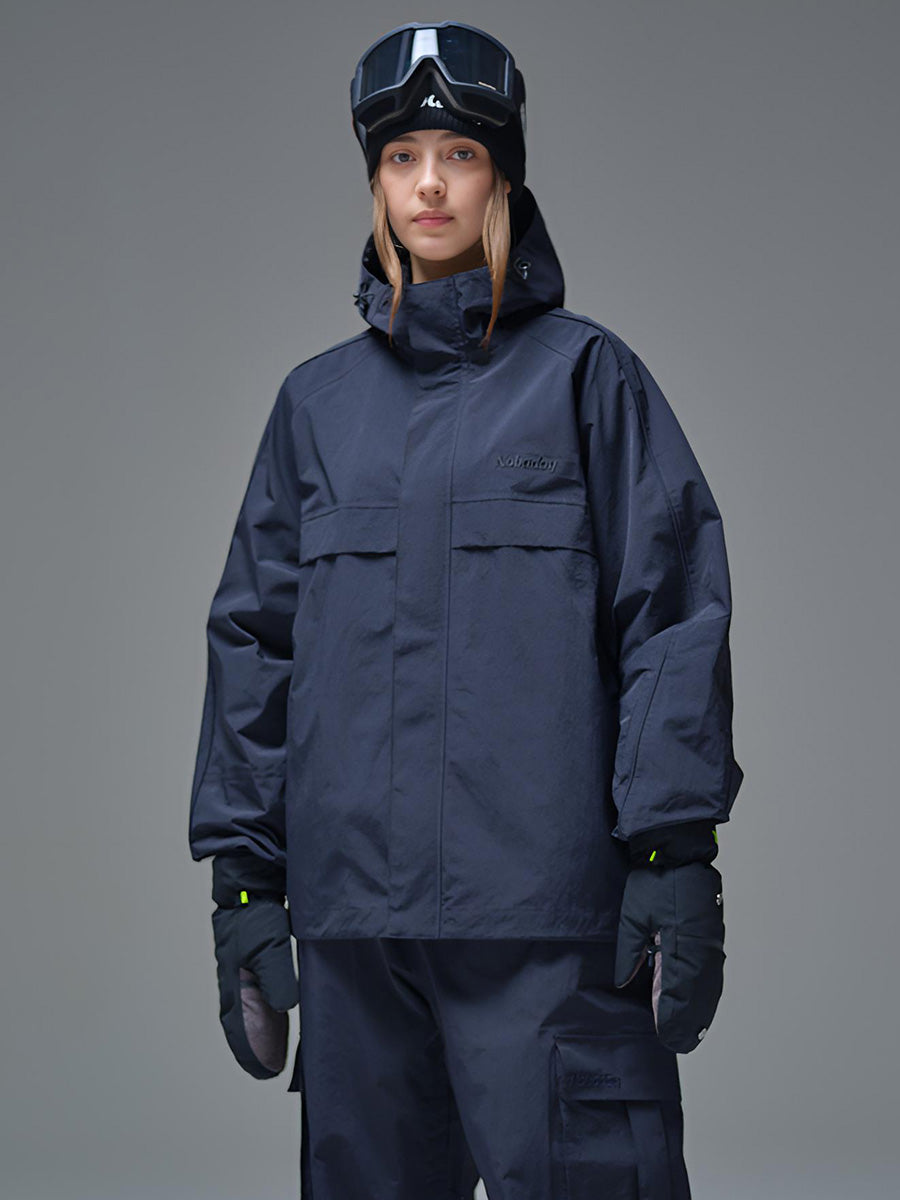 Women's Pure Free Cargo Snow Jacket Black