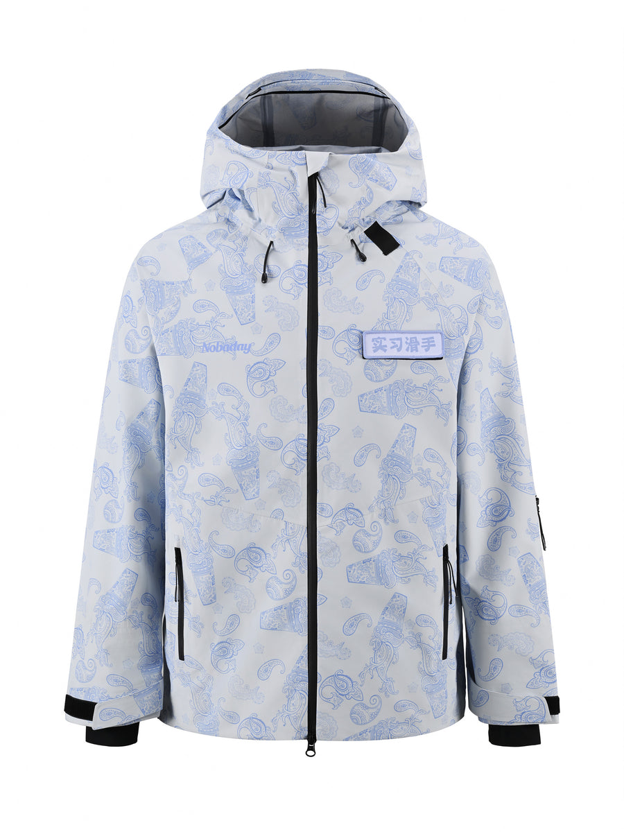 Men’s Dawn Print 3L Snow Jacket Purple