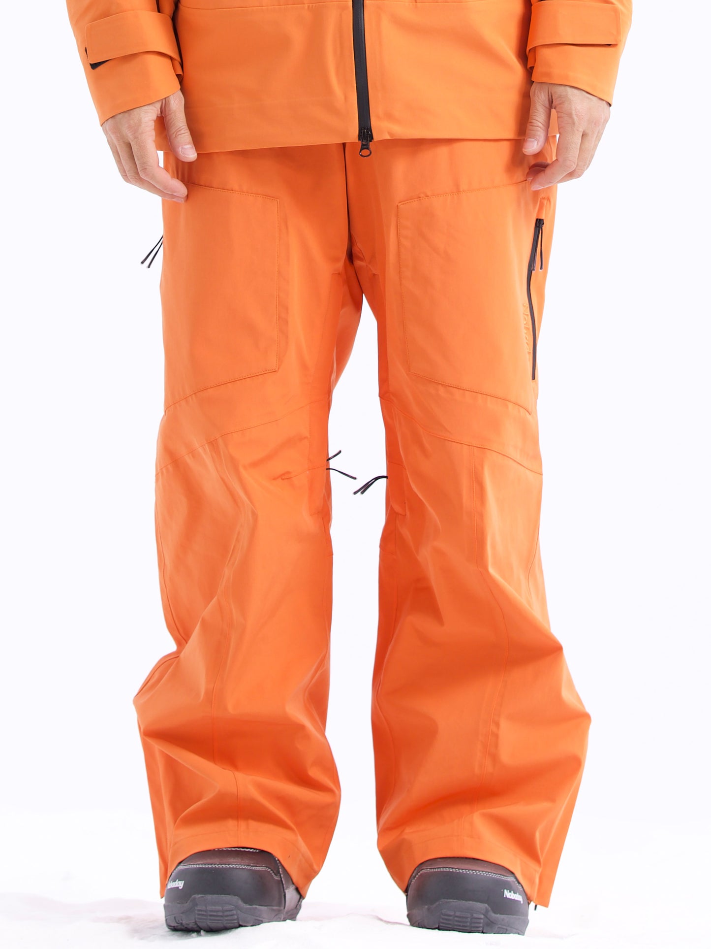 Men’s Pure Sky Wide Leg Snow Pants Orange