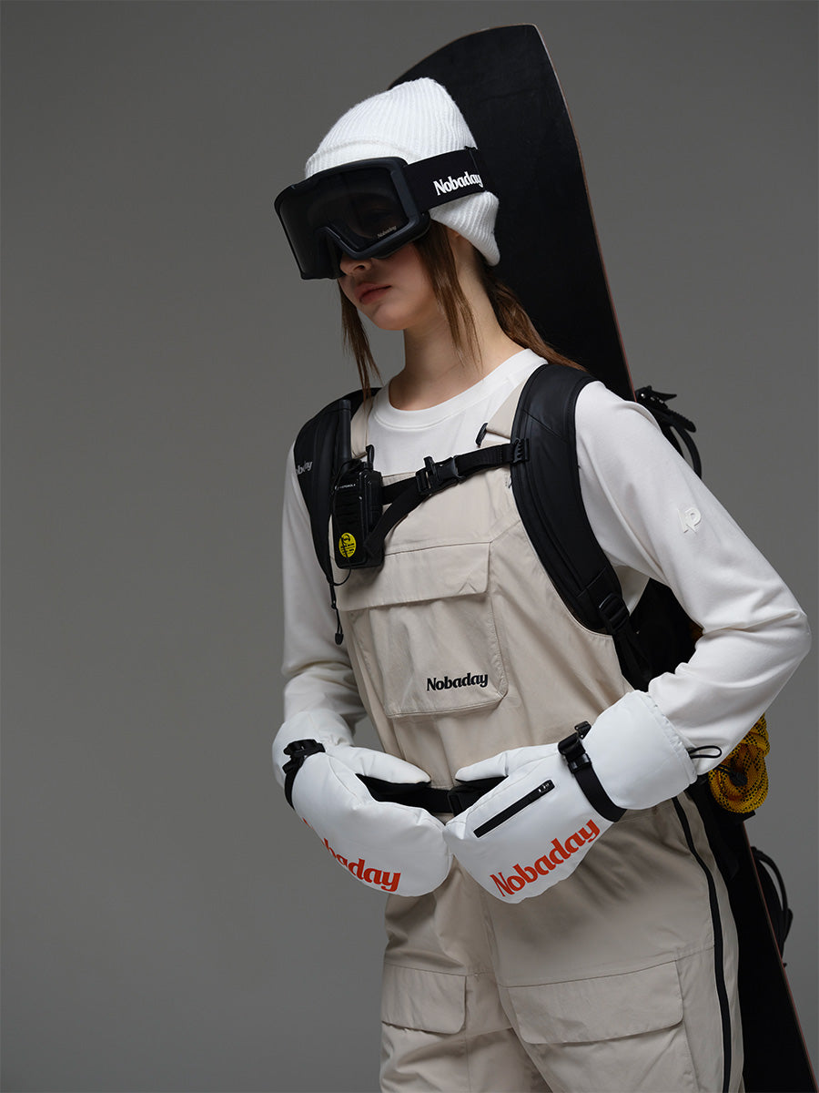 Women's Pure Free Snow Bib Pants Light Yellow