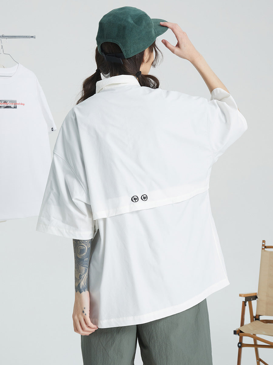 Casual Stretch Button-Up Shirt