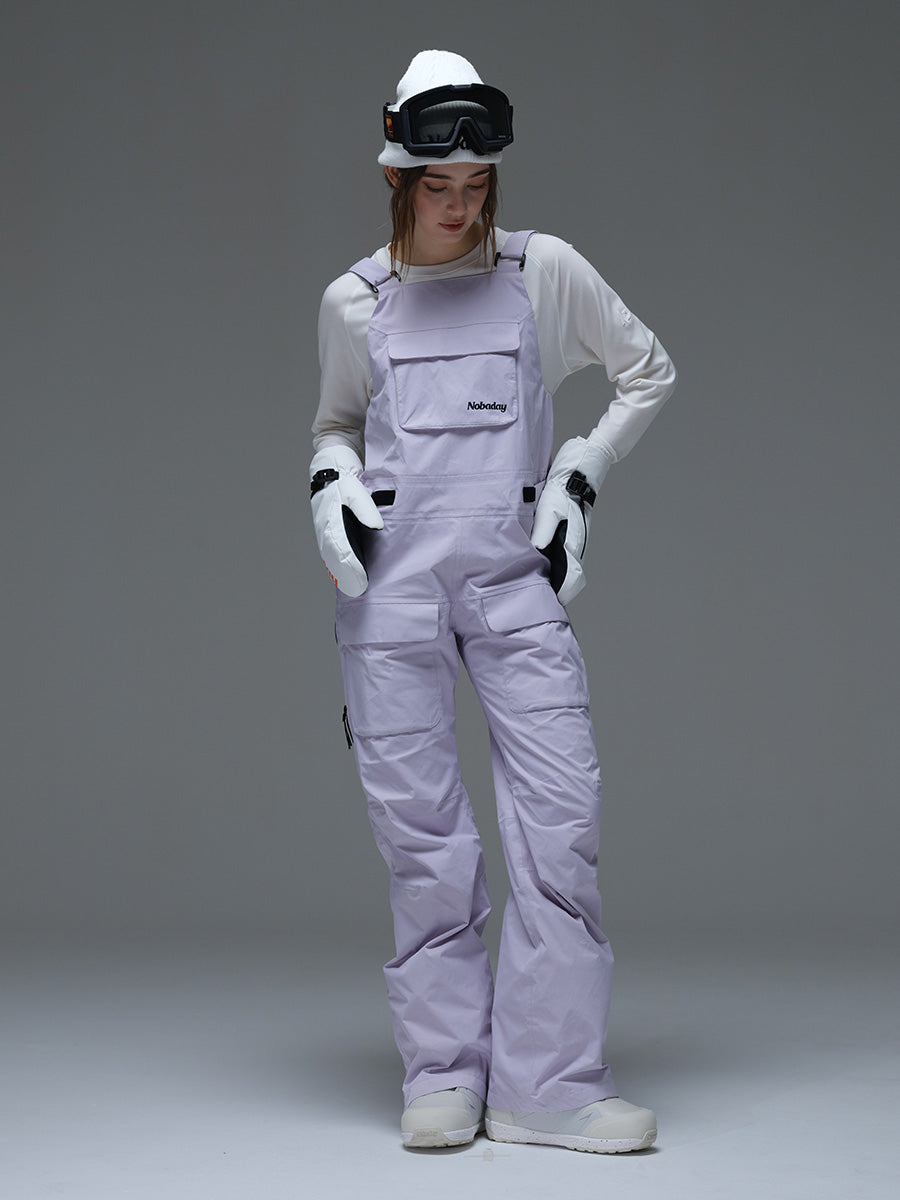 Women's Pure Free Snow Bib Pants Purple