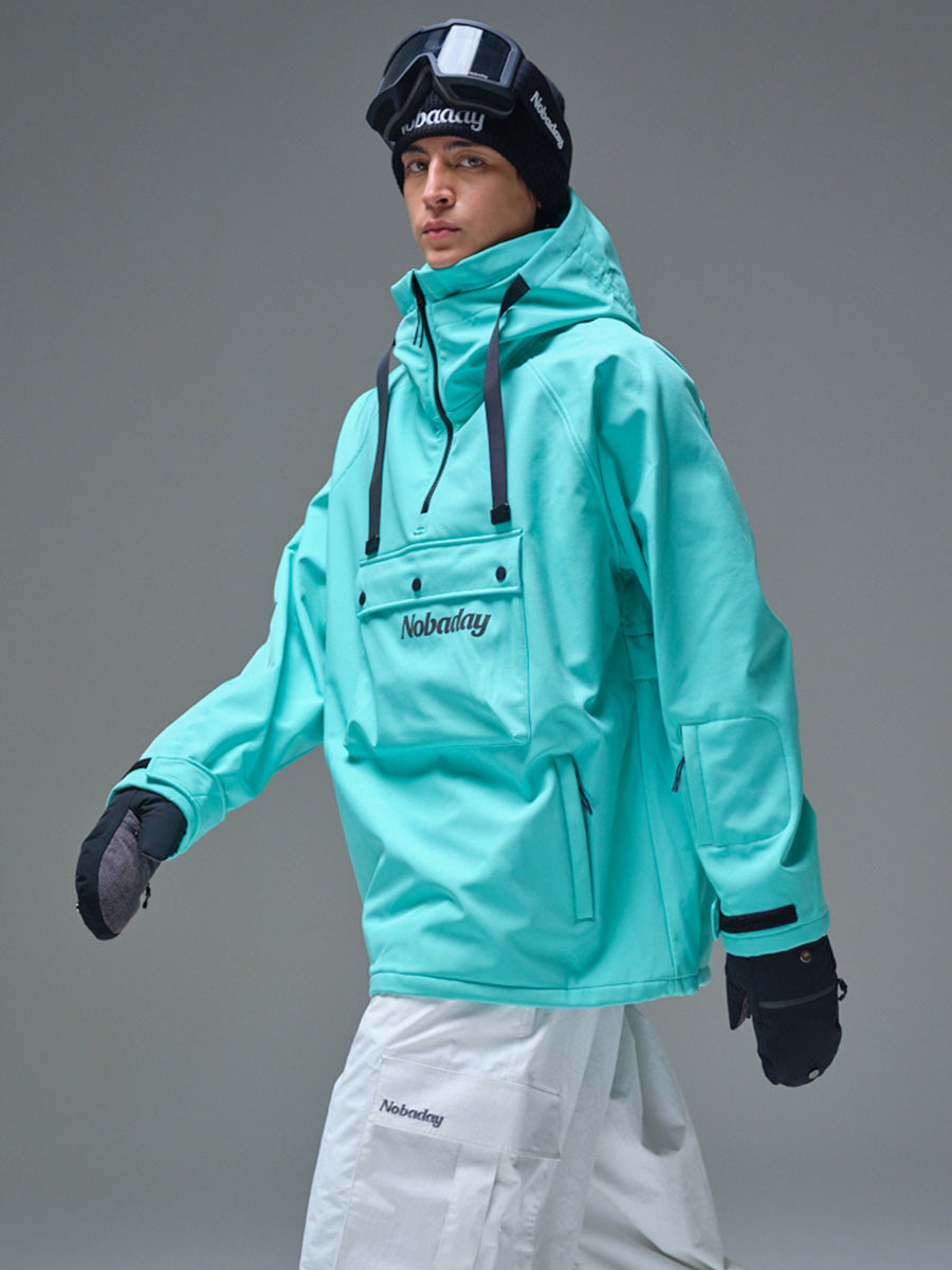Men’s Waterproof Softshell Fleece Hoodie Blue