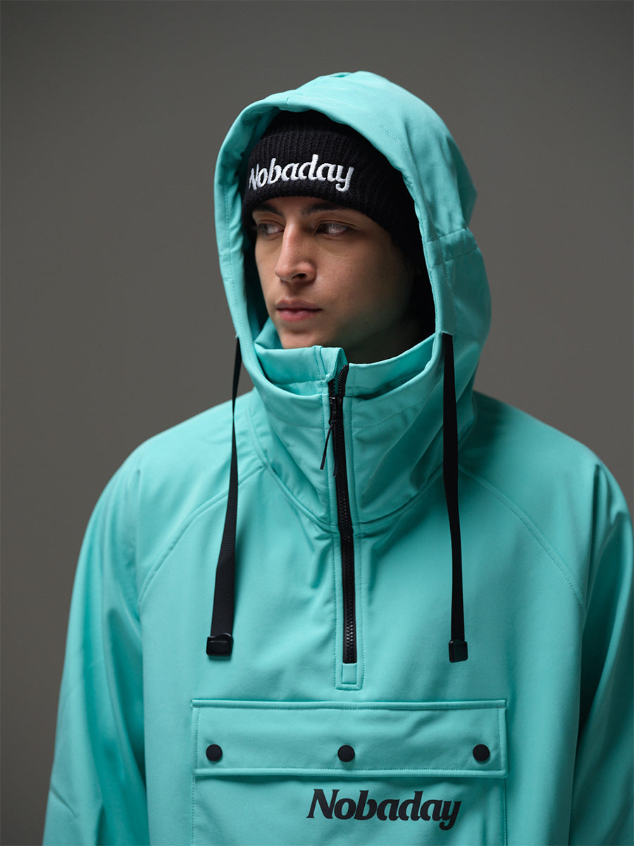 Men’s Waterproof Softshell Fleece Hoodie Blue