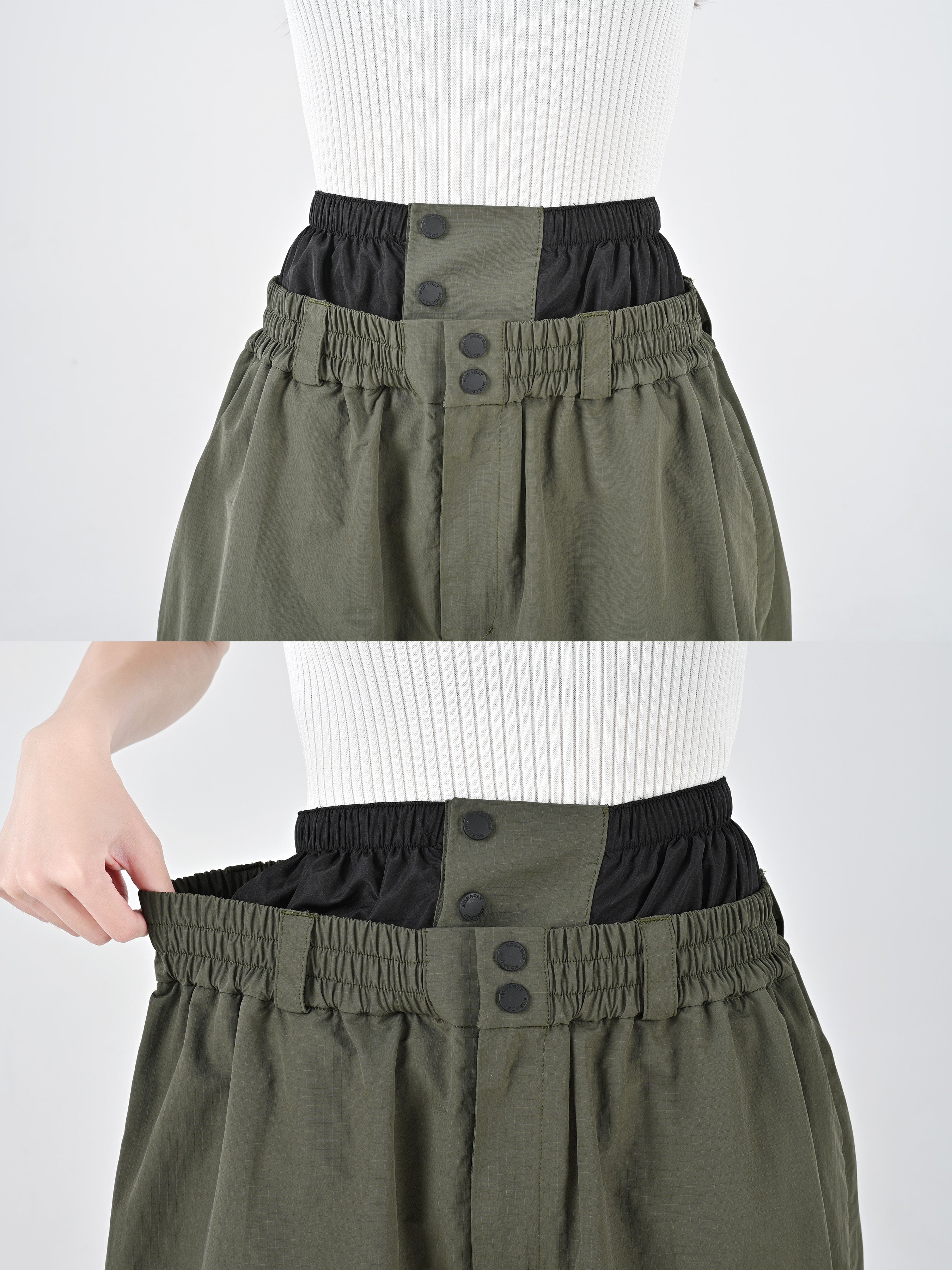 Nobaday Pure Free Baggy Snow Pants White