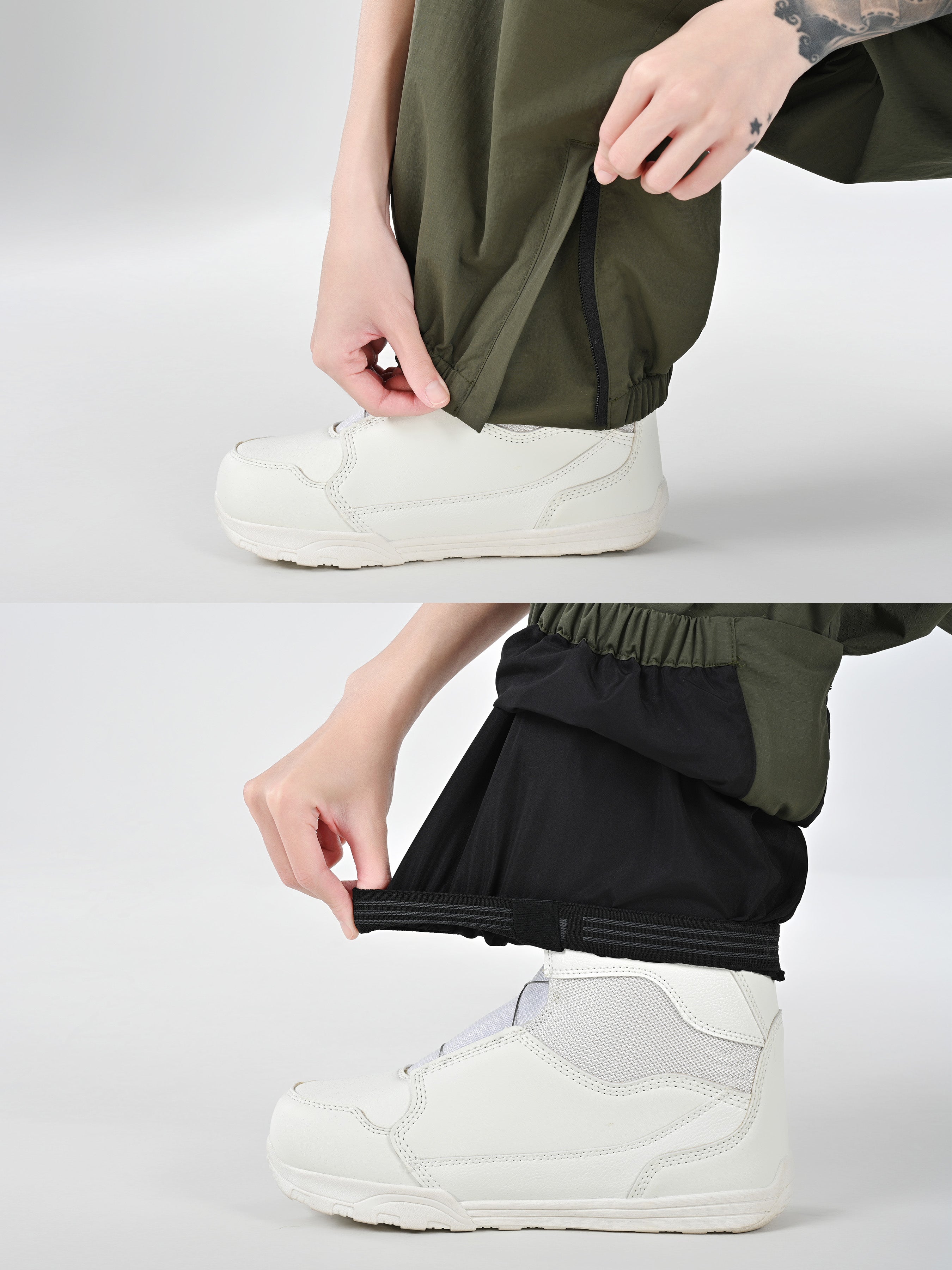 Nobaday Pure Free Baggy Snow Pants White