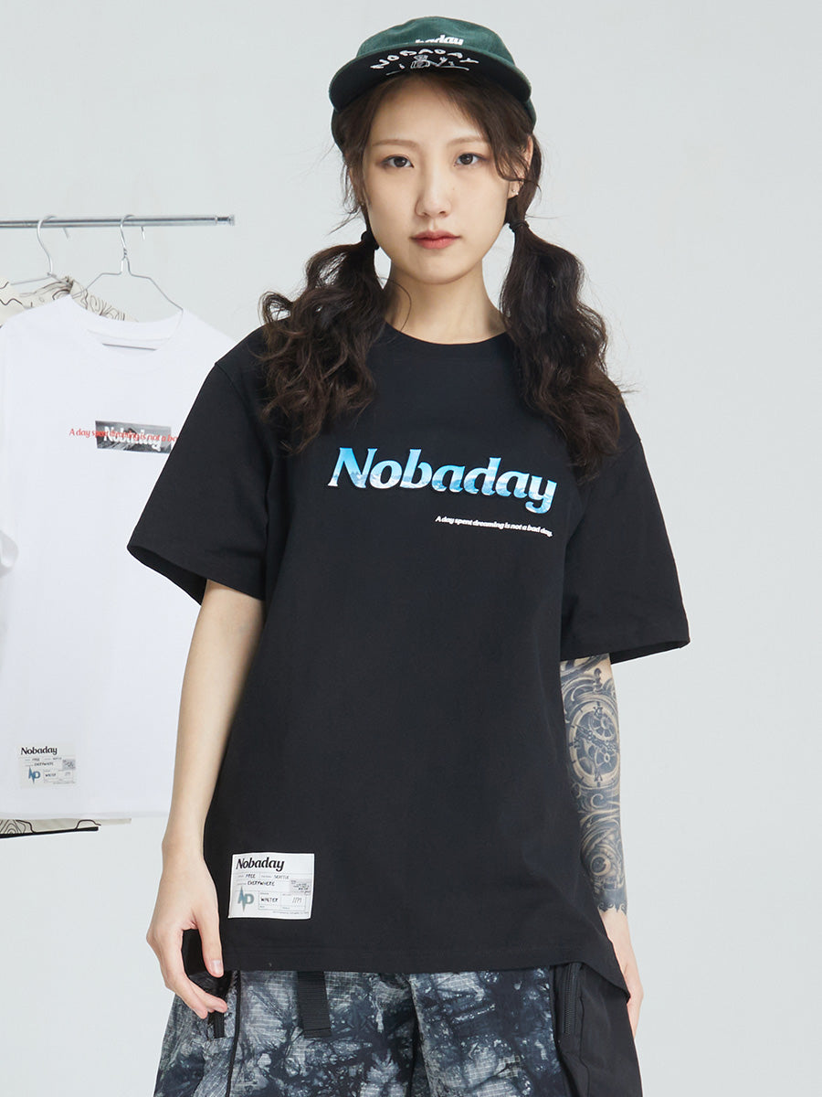 Nobaday Snow Valley Logo T-shirt