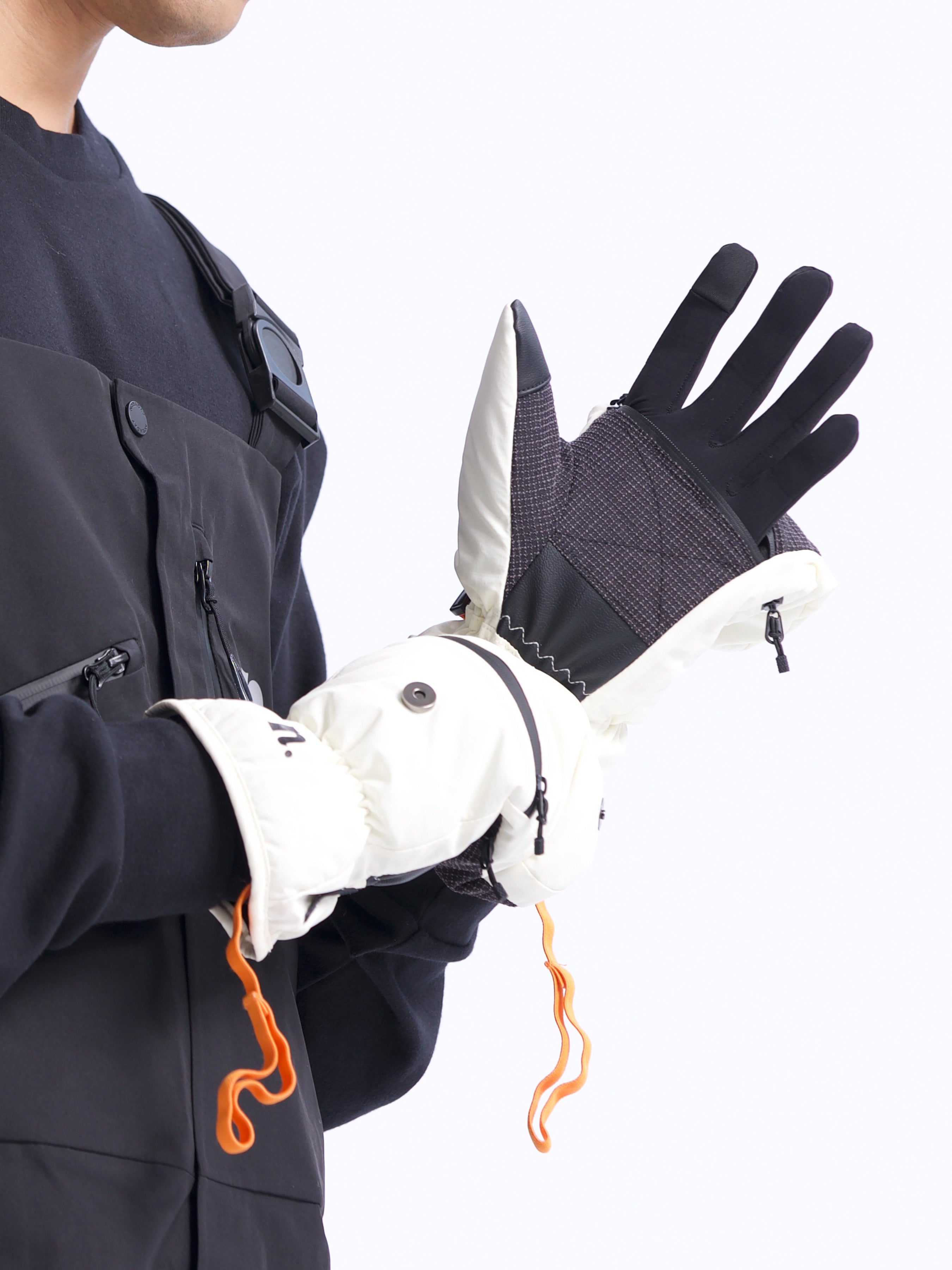 Men's High-Five Mittens White