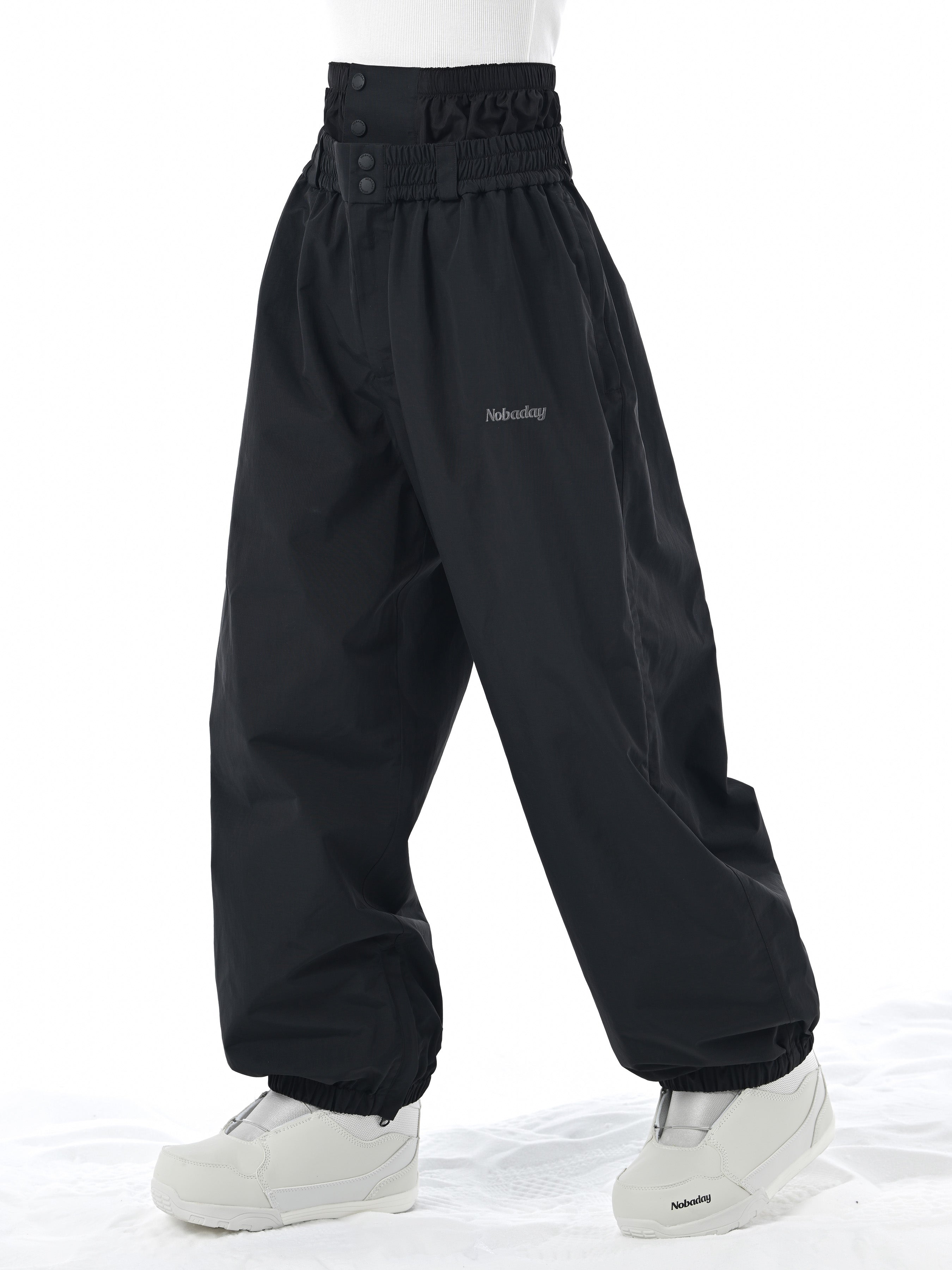 Nobaday Pure Free Baggy Snow Pants Black