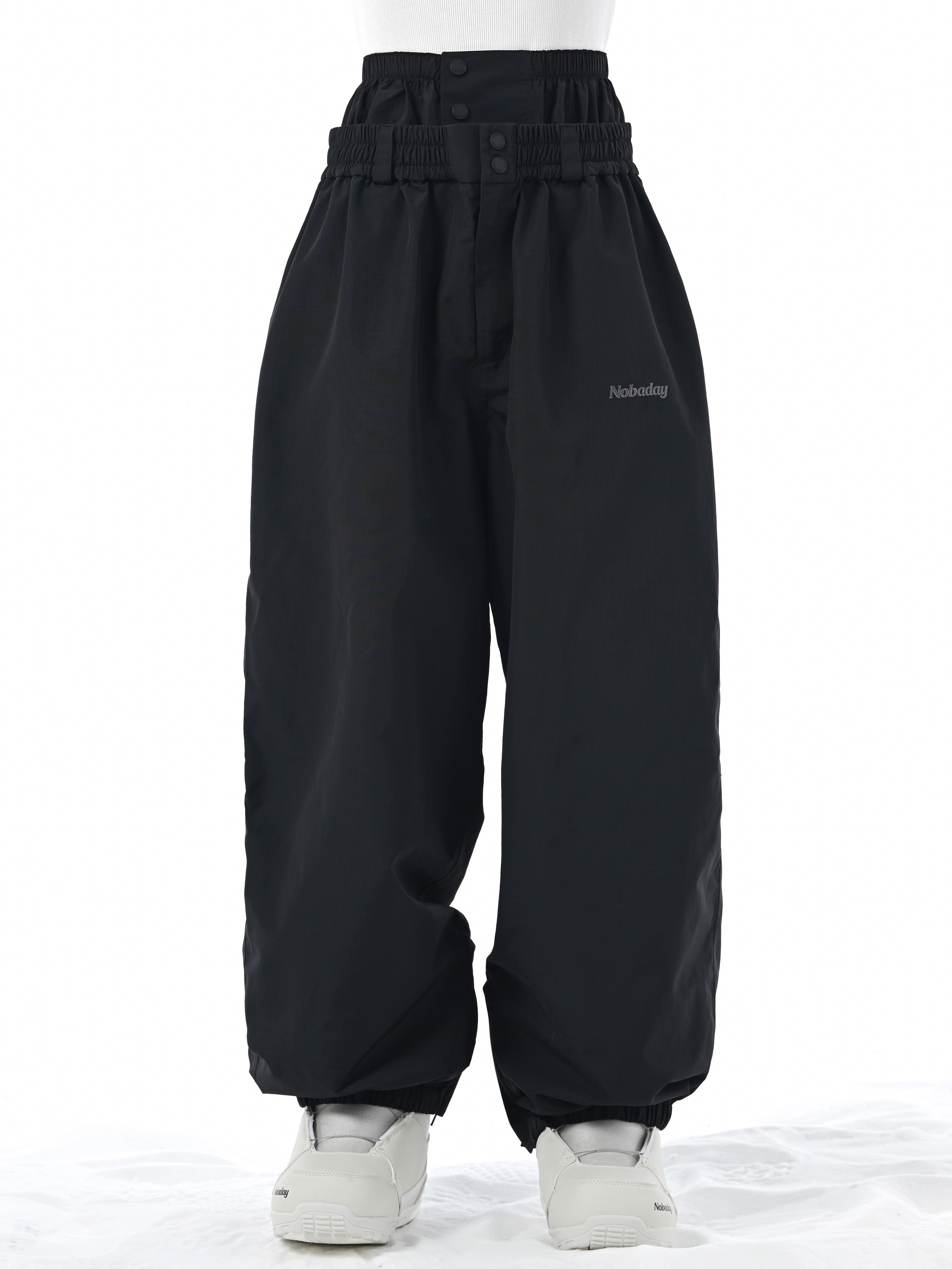Nobaday Pure Free Baggy Snow Pants White