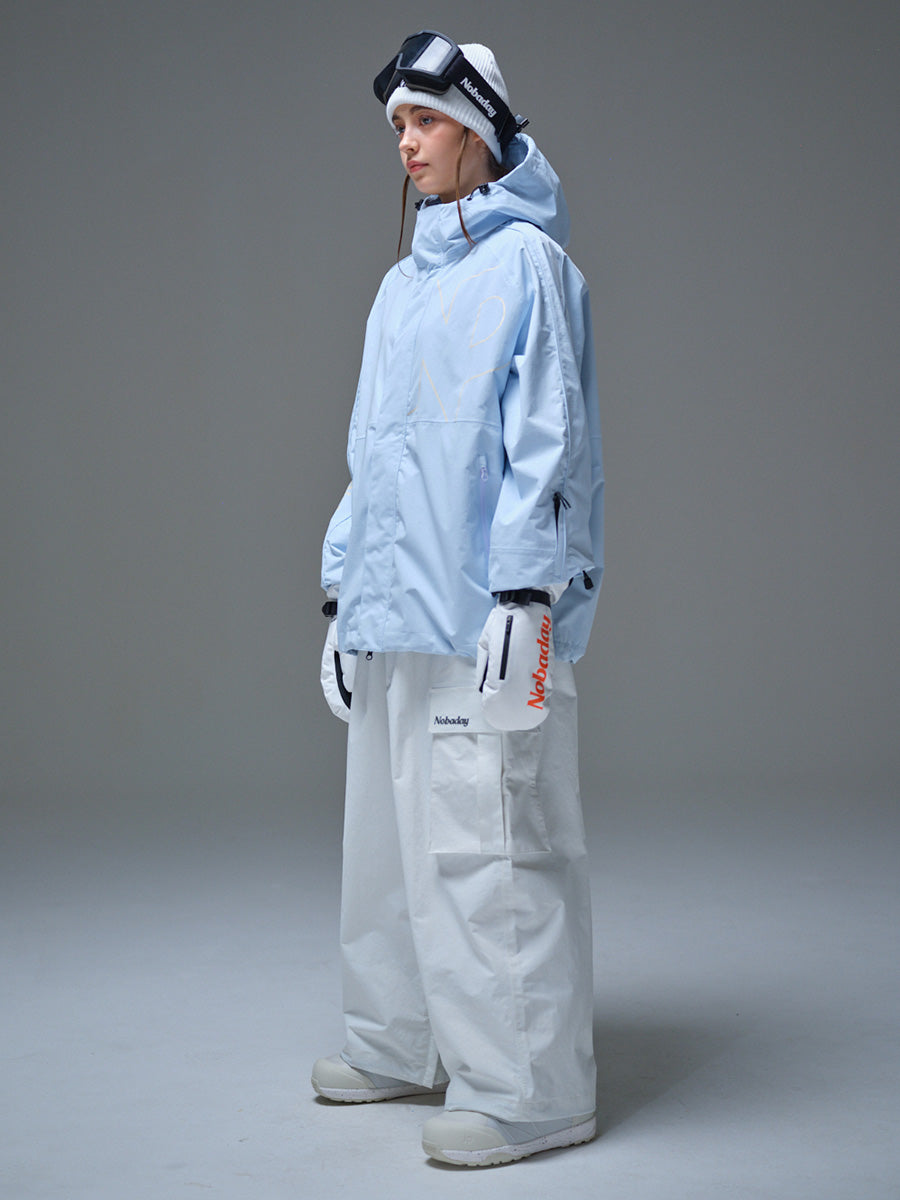 Women's Pure Free Active Snow Jacket Ice Blue