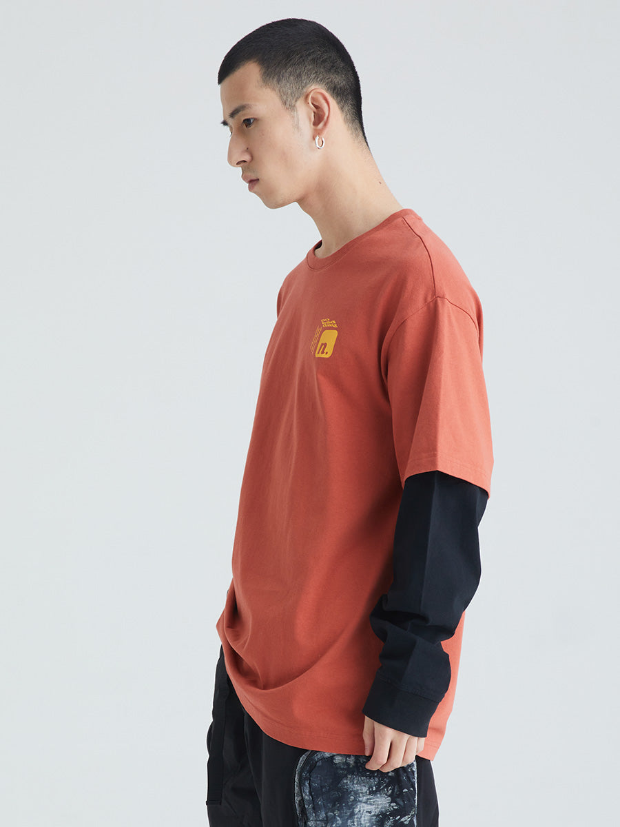 Nobaday ORANGE BOX LONG SLEEVE T-shirt