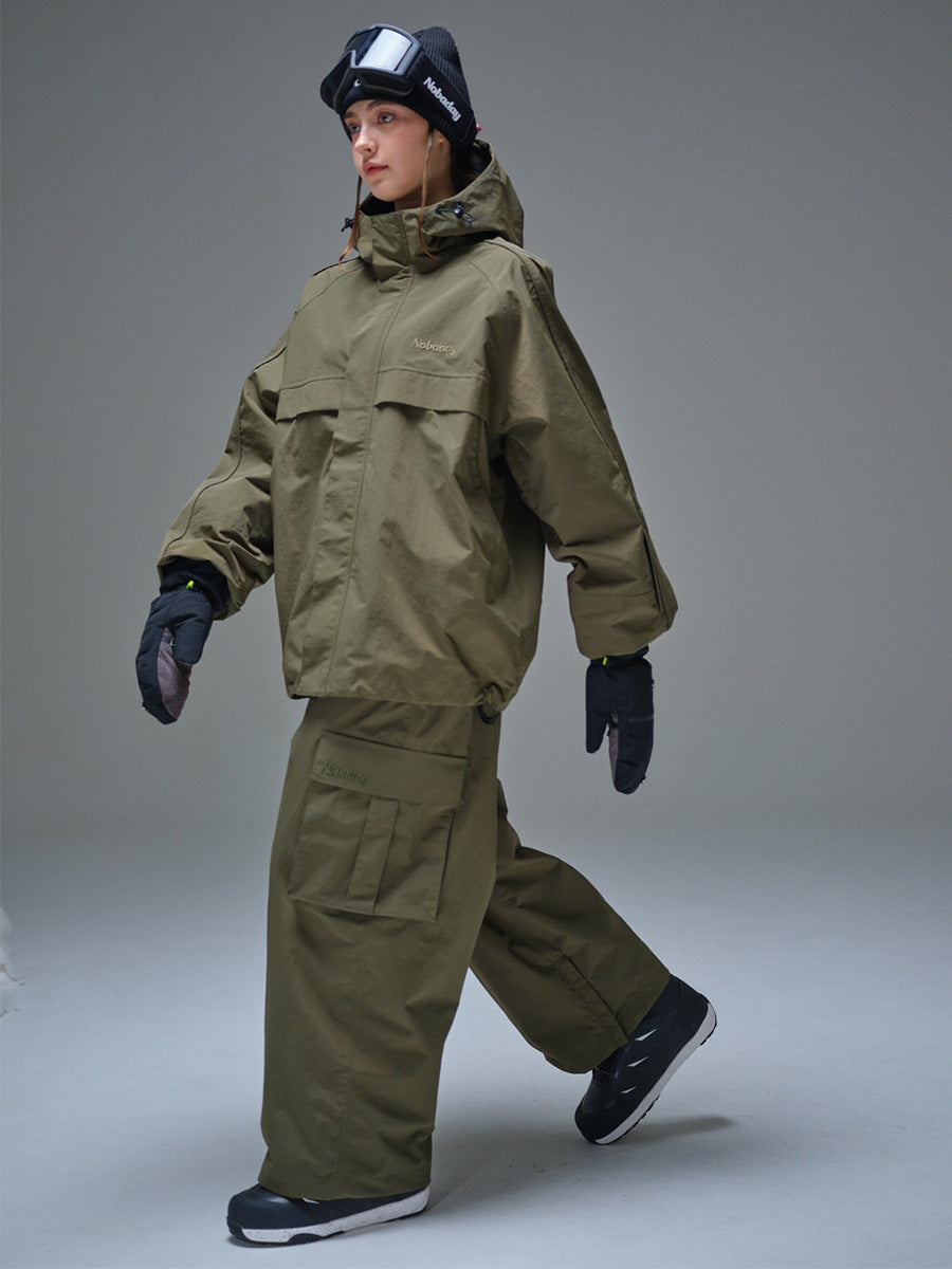 Women's Pure Free Cargo Snow Jacket Green