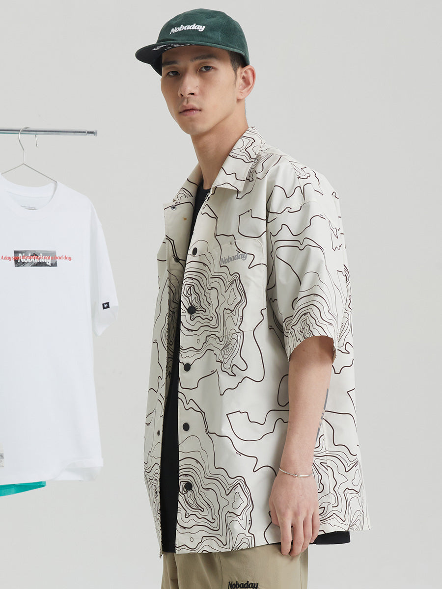 Nobaday Mountain Contour Line Shirt