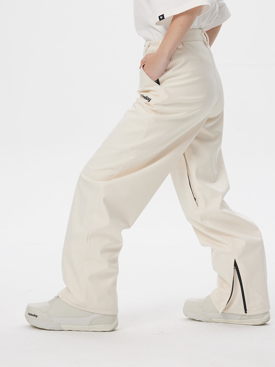 Women's juicy Candy Wide Leg Snow Pants White