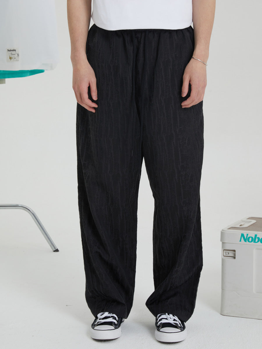 NOBADAY Unisex Black Tencel Wide Leg Pants