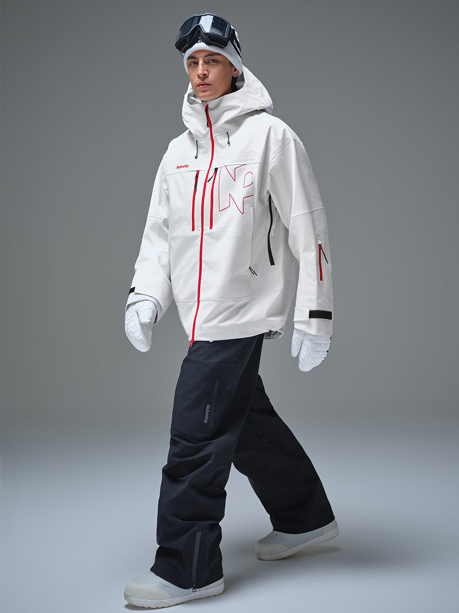 Men's Pure Free Apex 3L Snow Jacket White