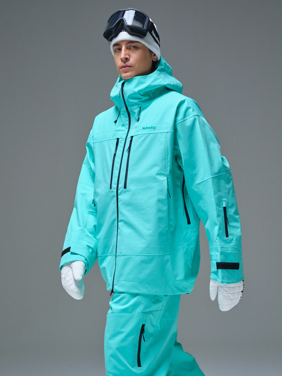 Men's Pure Free Apex 3L Snow Jacket White