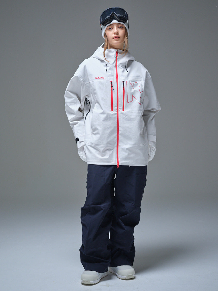 Women's Pure Free Apex 3L Snow Jacket White