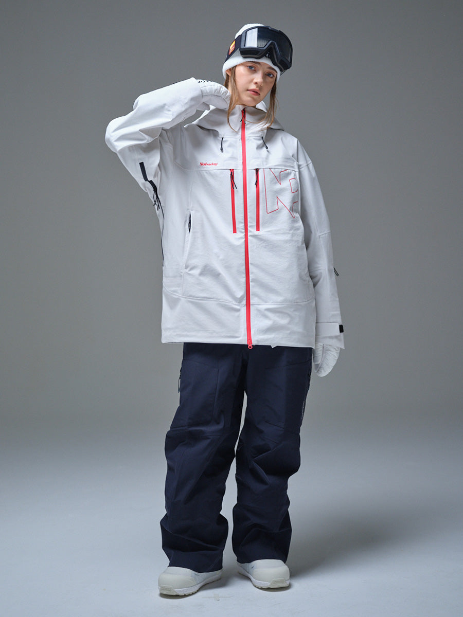 Women's Pure Free Apex 3L Snow Jacket White