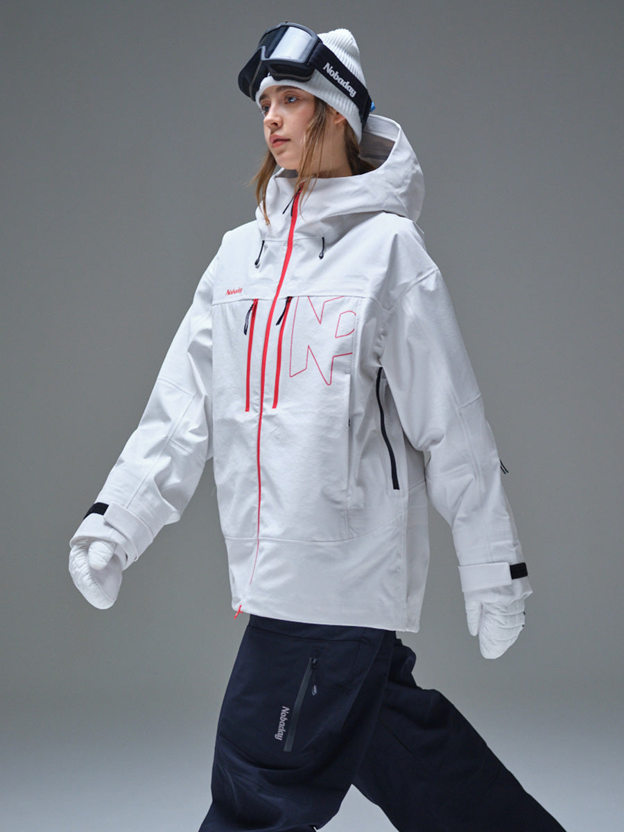 Women's Pure Free Apex 3L Snow Jacket White