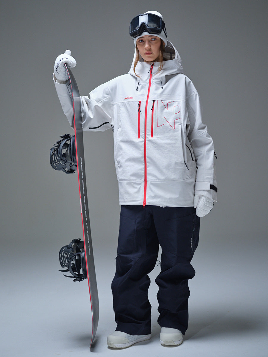 Women's Pure Free Apex 3L Snow Jacket White