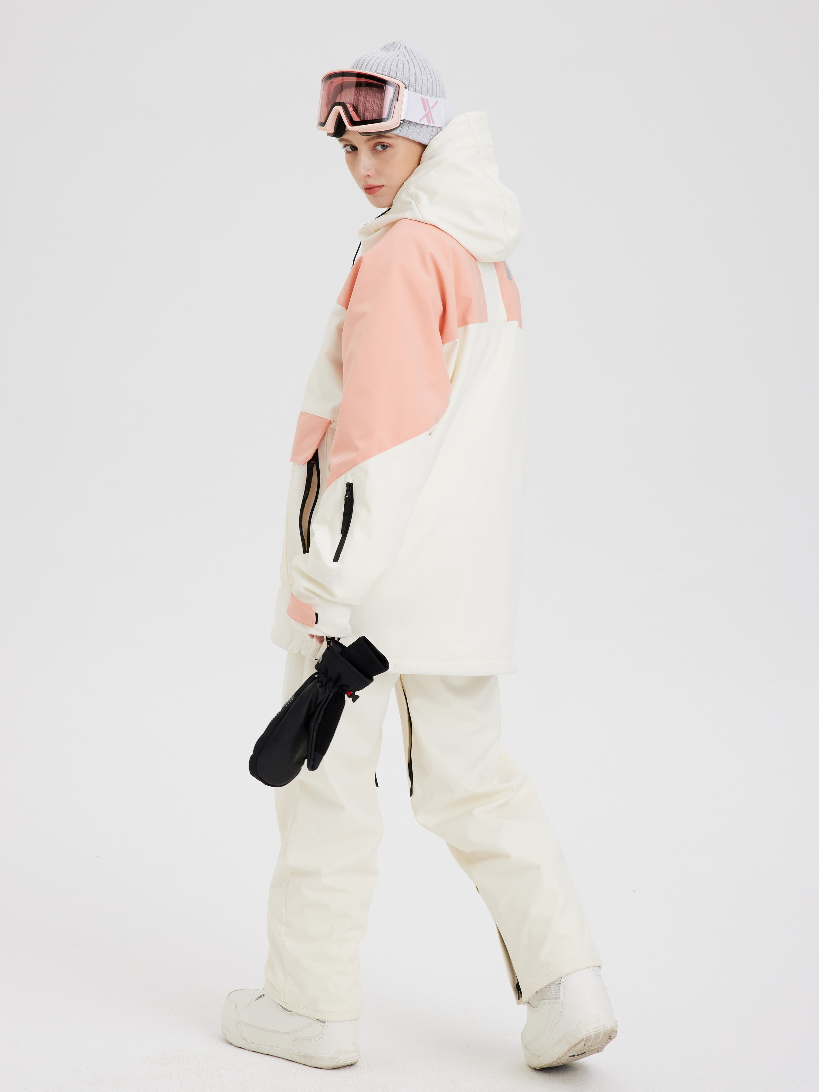 Women's Pink Insulated Snow Jacket