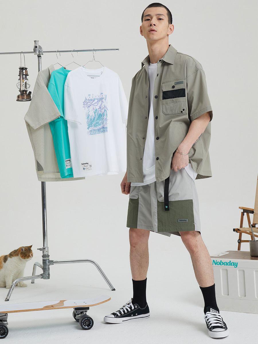 Casual Stretch Button-Up Shirt
