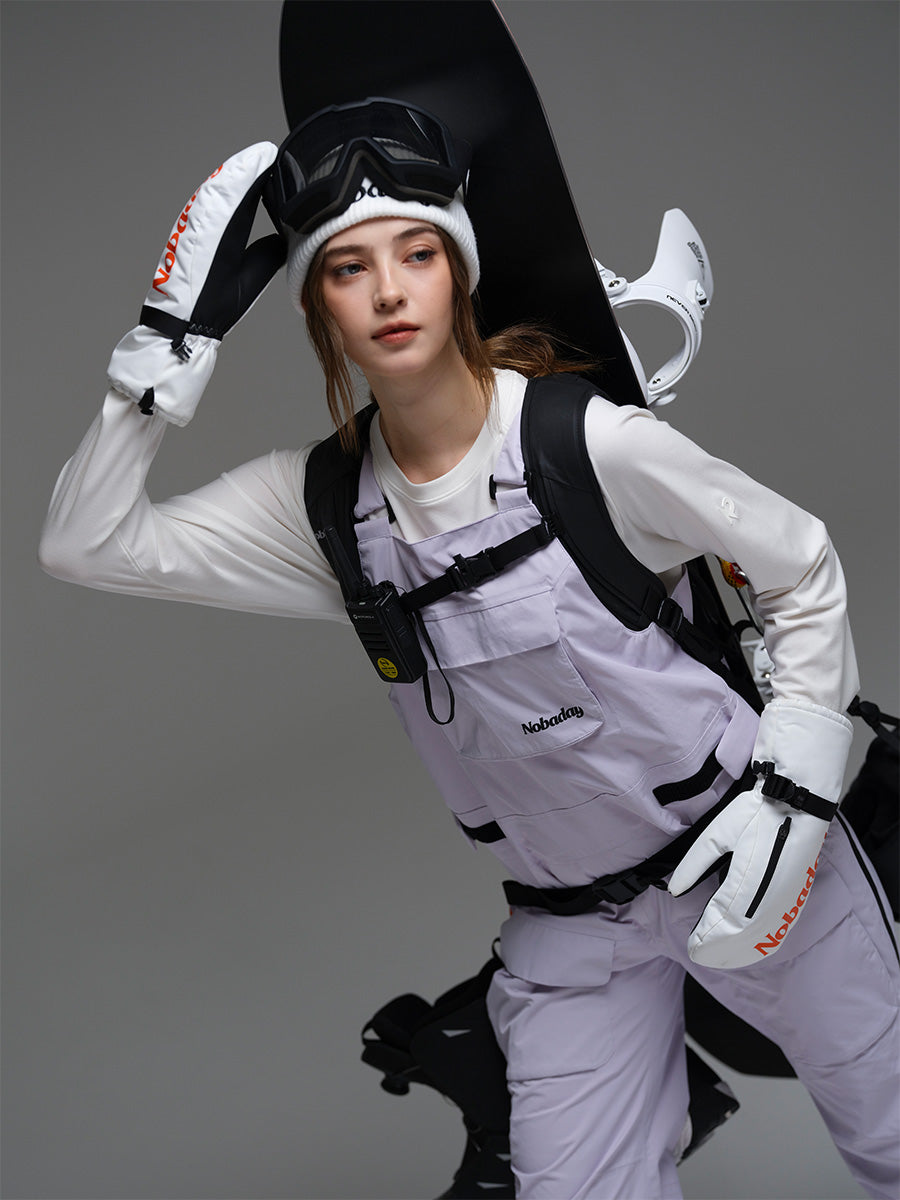 Women's Pure Free Snow Bib Pants Purple