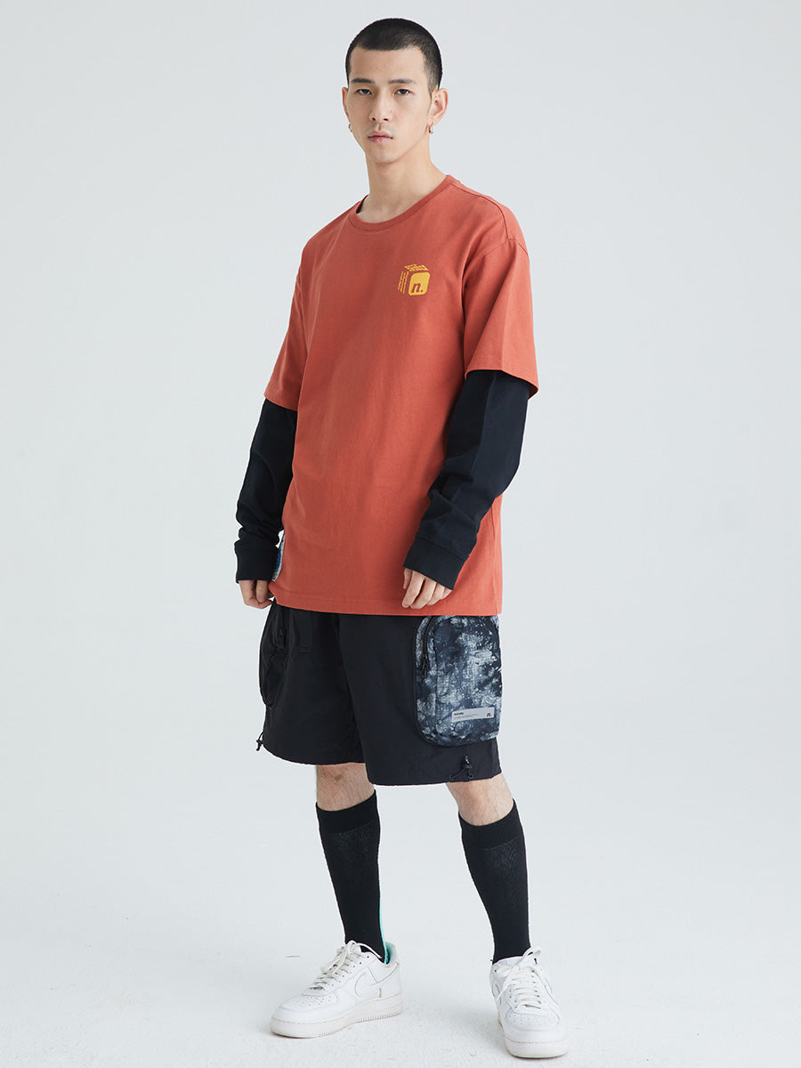 Nobaday ORANGE BOX LONG SLEEVE T-shirt