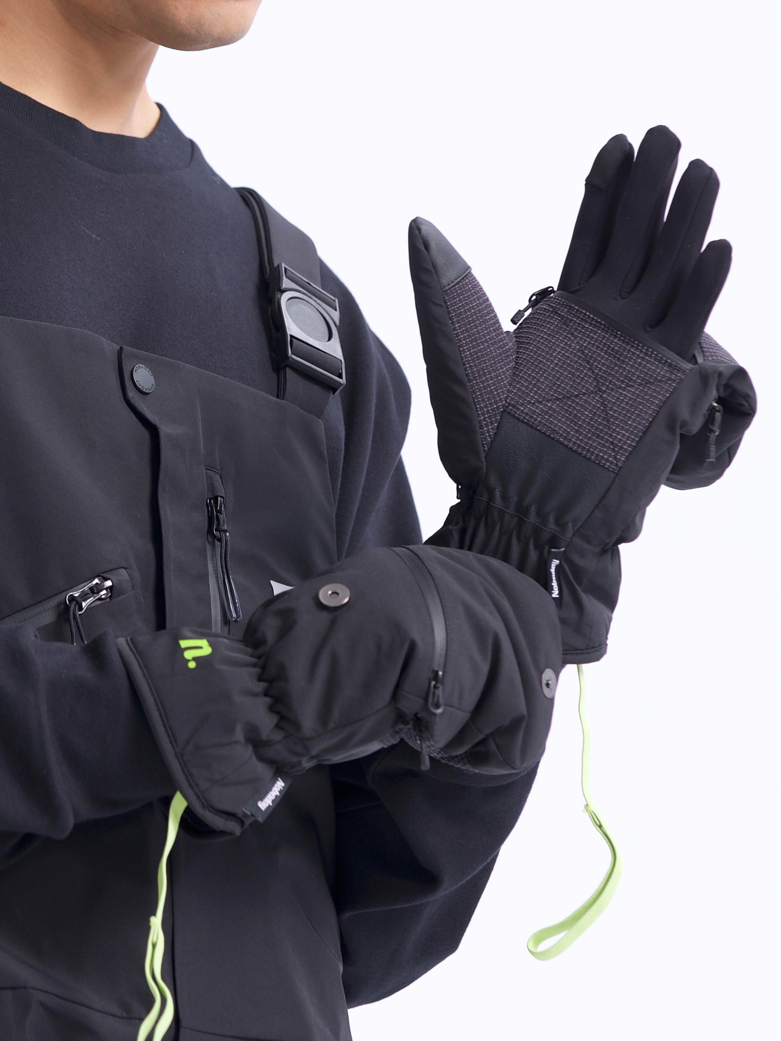 Men's High-Five Mittens Black