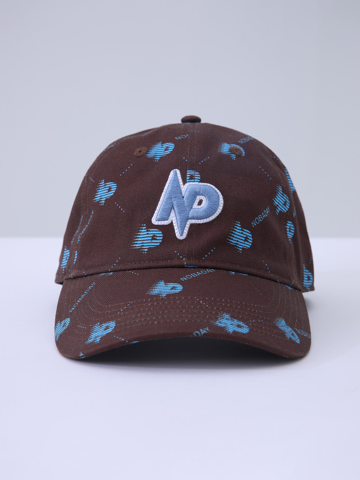 Monogram Print Cotton Baseball Cap