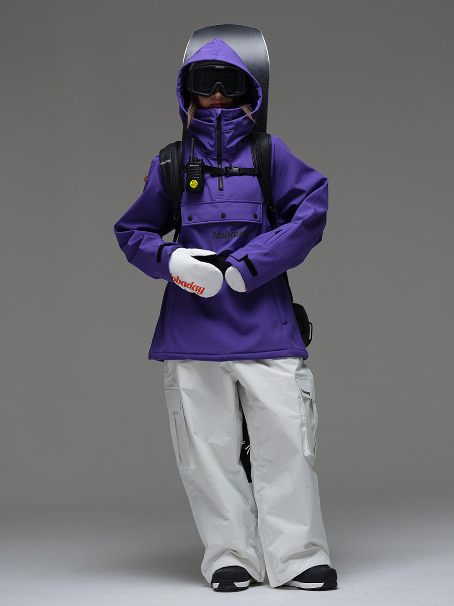 Women's Pure Free Softshell Fleece Hoodie Purple