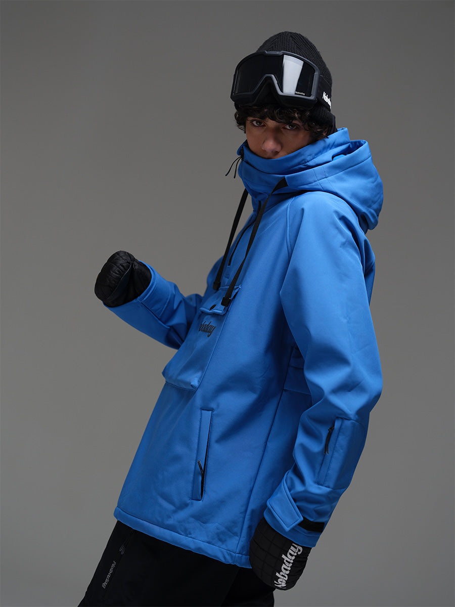 Men's Pure Free Waterproof Fleece Hoodie Deep Blue