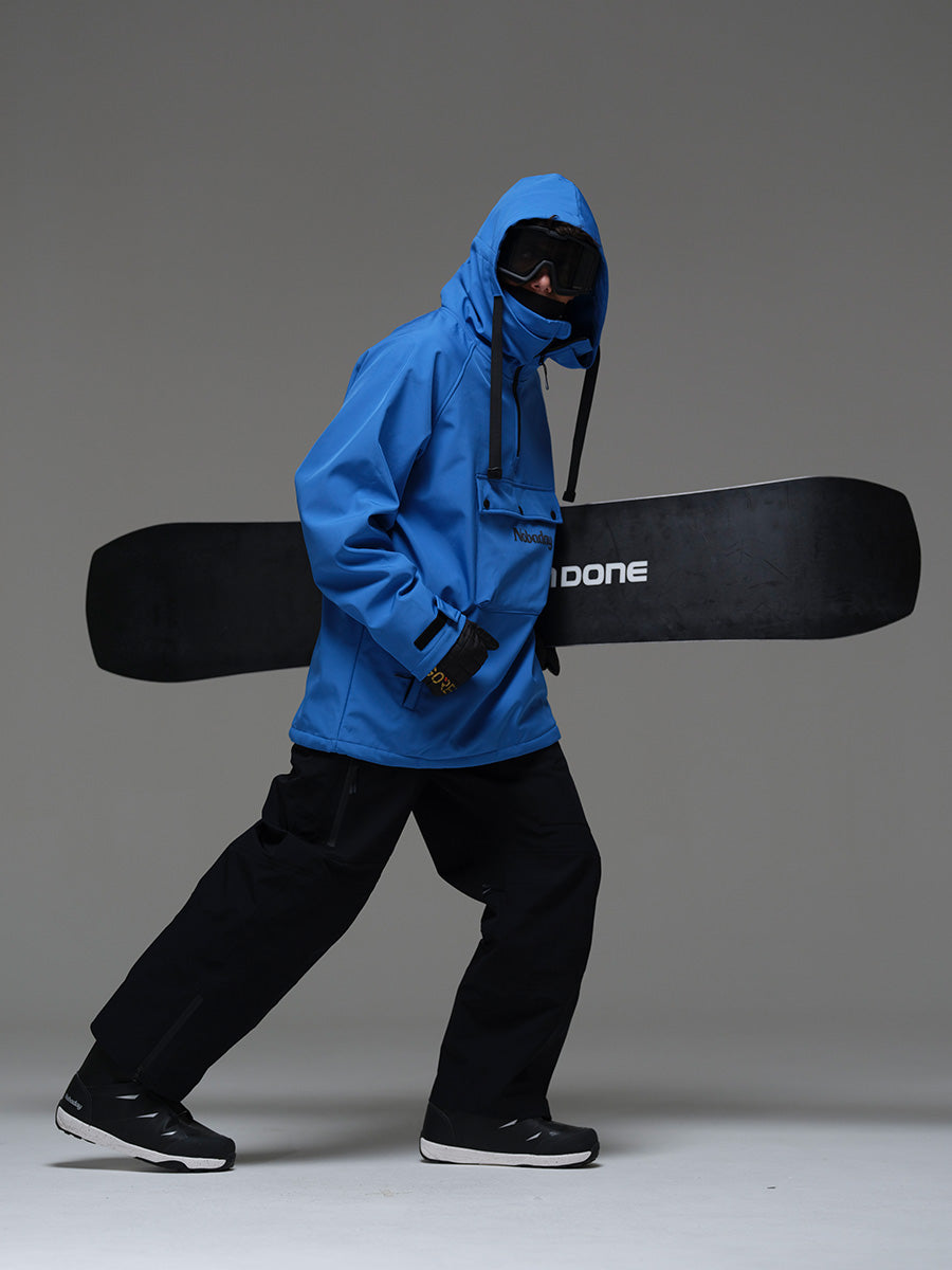 Men’s Waterproof Softshell Fleece Hoodie Blue
