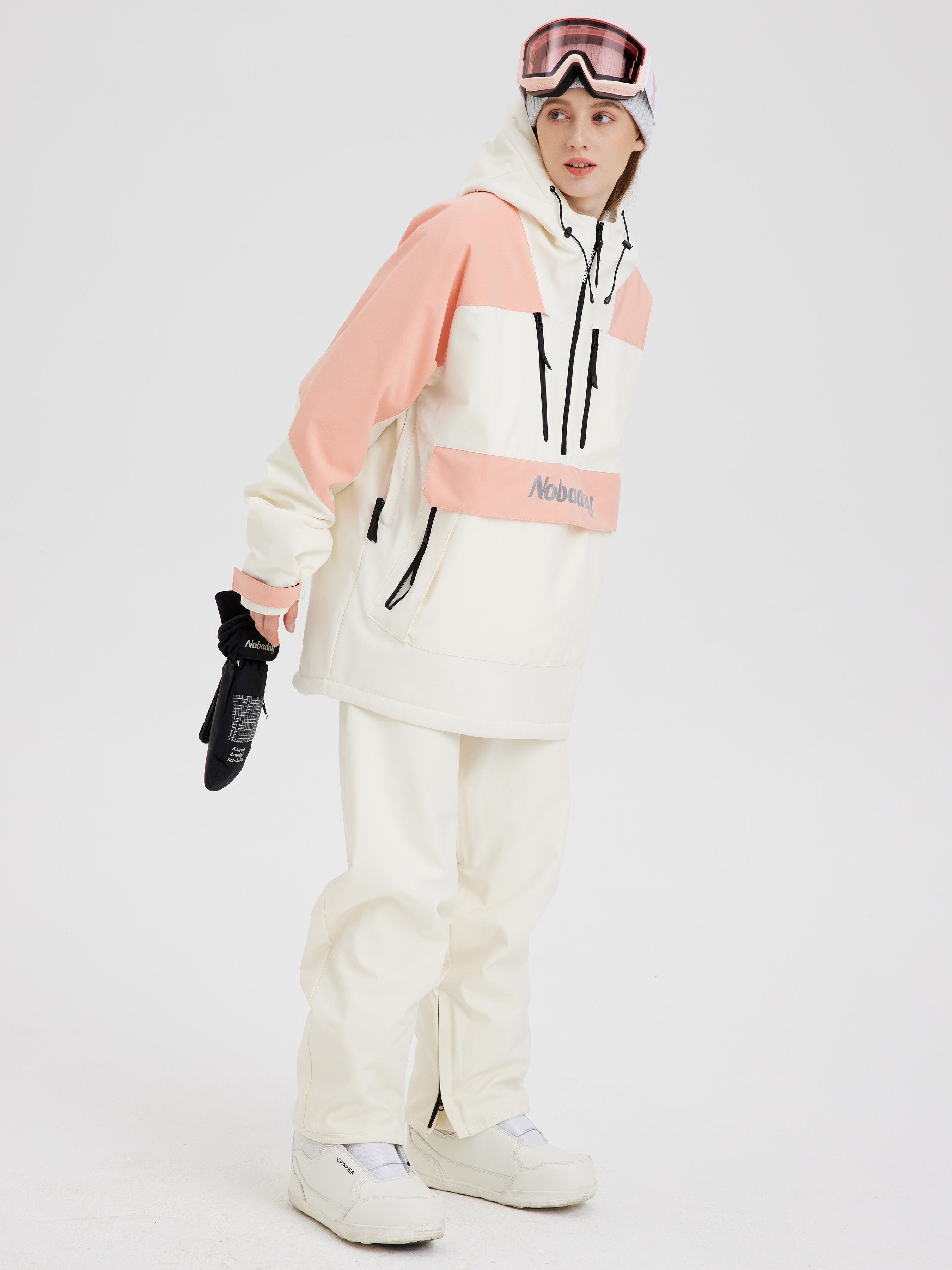 Women's Pink Insulated Snow Jacket