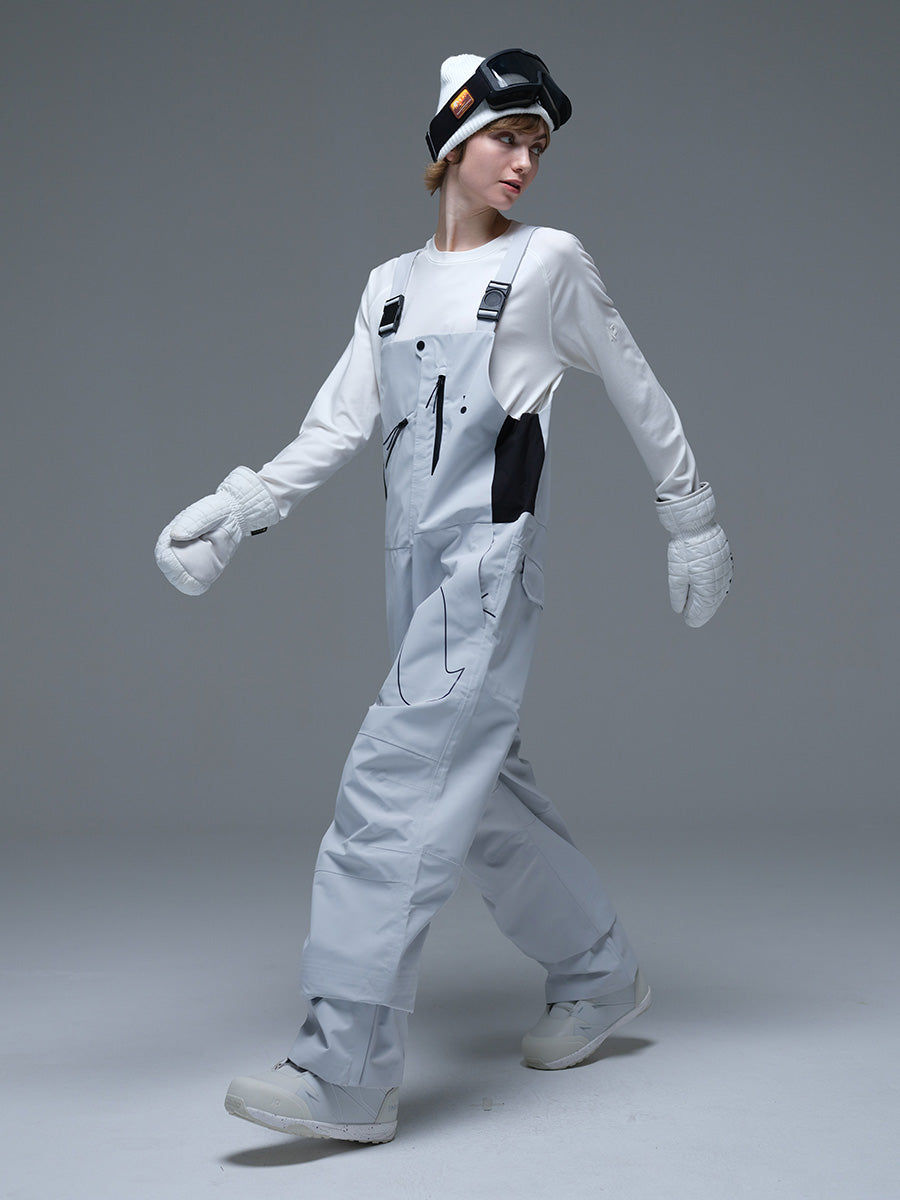 ArcticStorm 3L Snow Bib Pants Gray