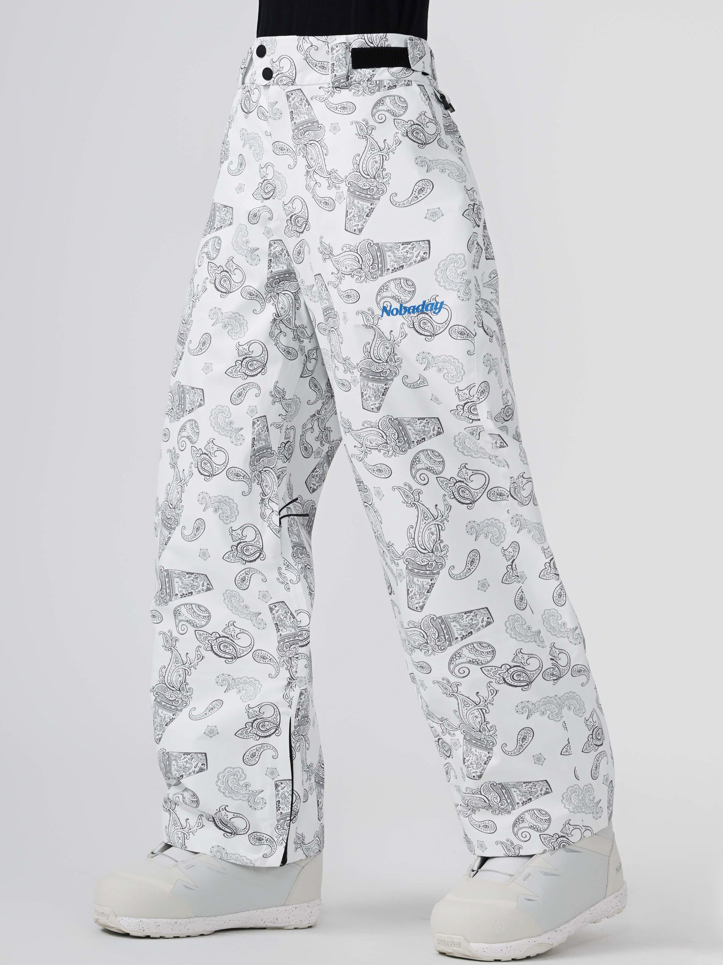 Men’s Dawn Print 3L Snow Pants White