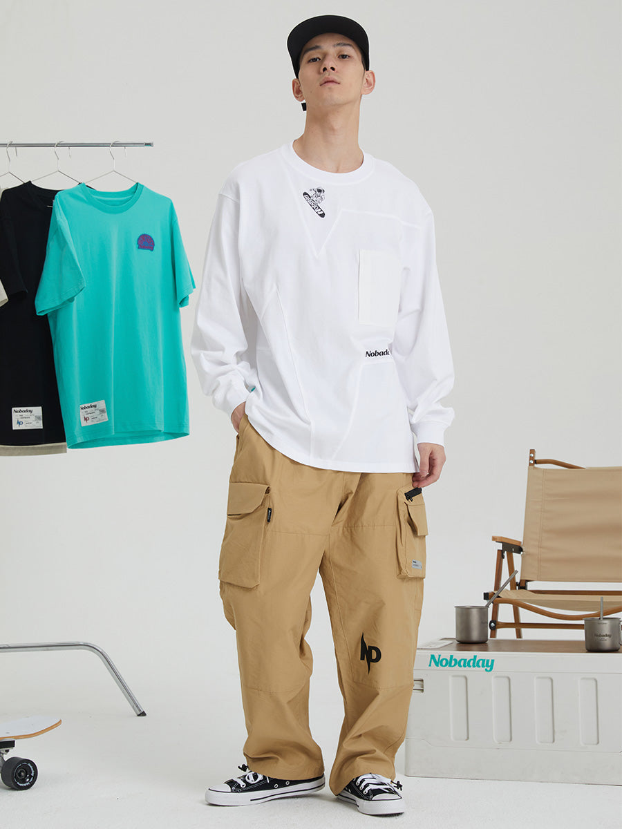 Snowboard Pocket Long Sleeve T-Shirt