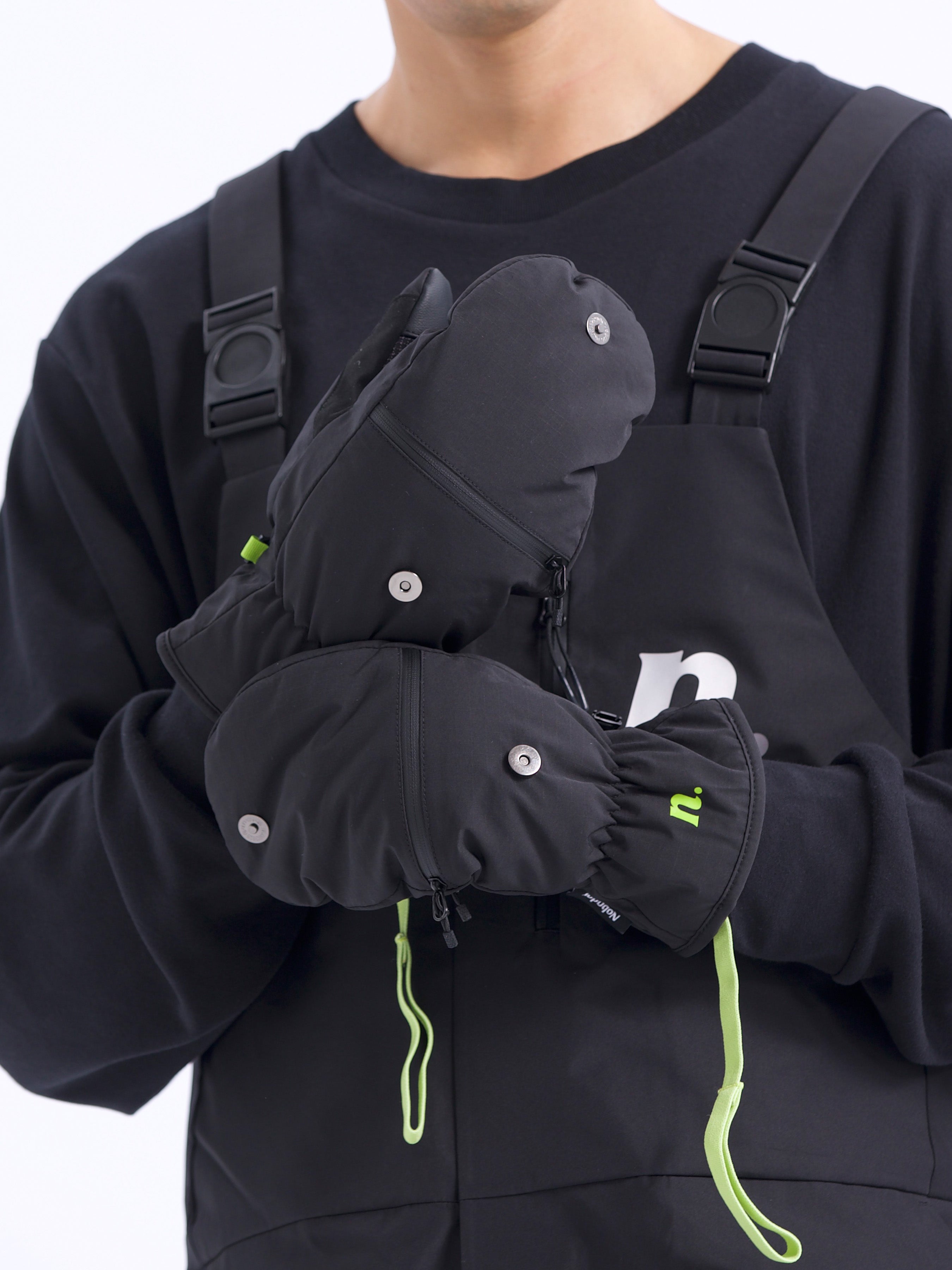 Men's High-Five Mittens White