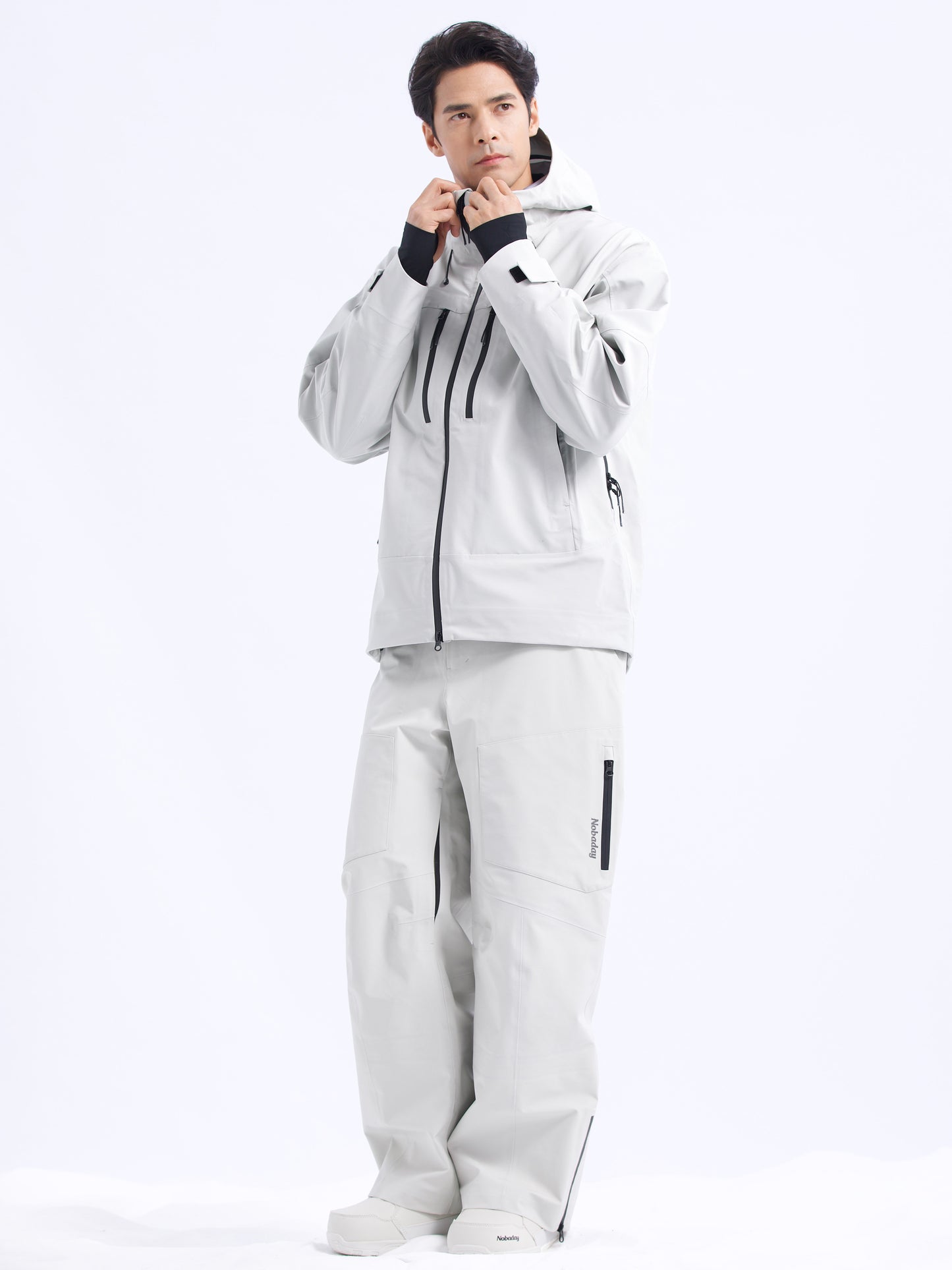 Men’s Pure Sky Wide Leg Snow Pants Grey