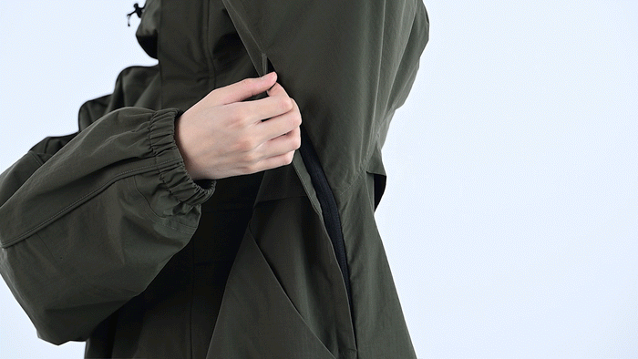 Underarm Ventilation Zippers