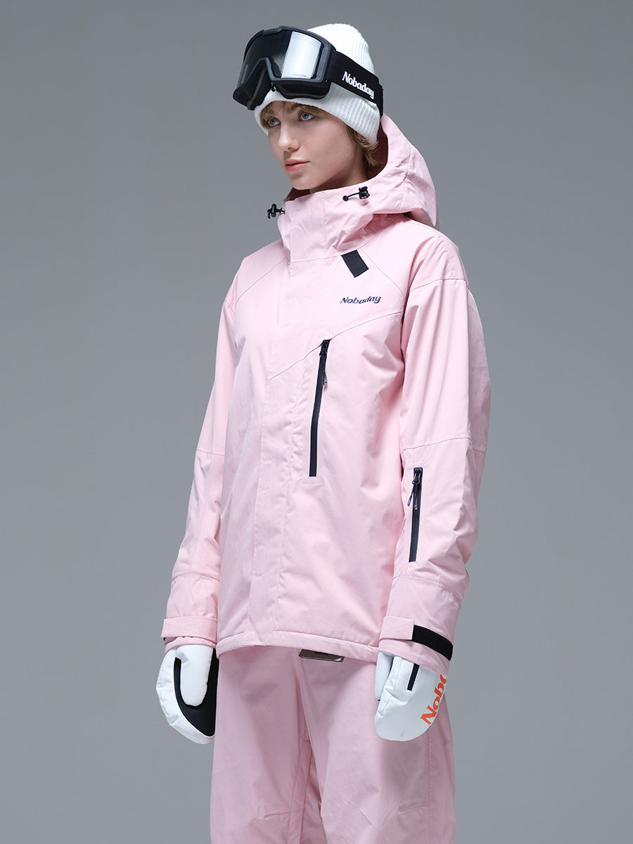 Women's Baggy Insulated Snow Jacket Biege