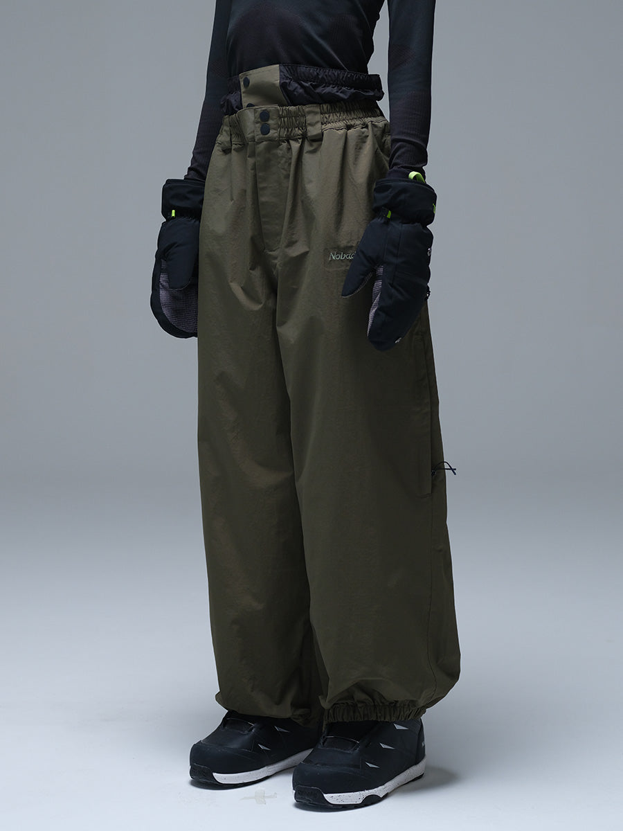 Nobaday Pure Free Baggy Snow Pants Green