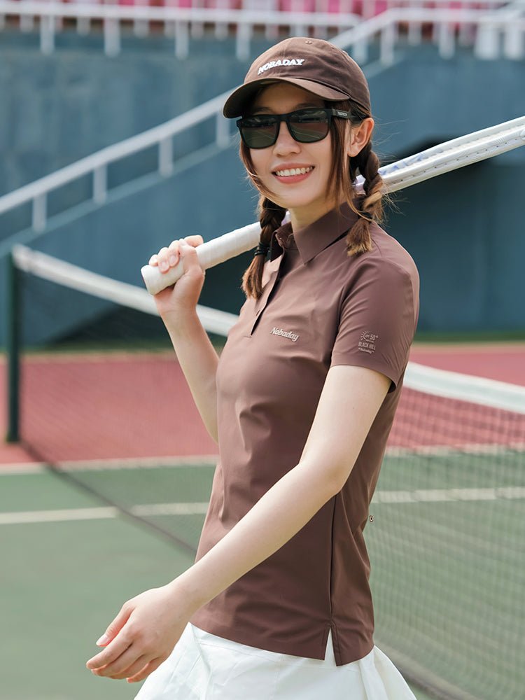BLACK HILL QUICK - DRY WOMEN POLO SHIRT - NOBADAY