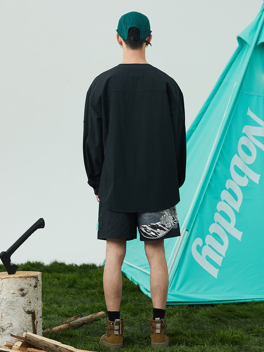 Nobaday Button Down Long Sleeve Skelton Shirt - NOBADAY