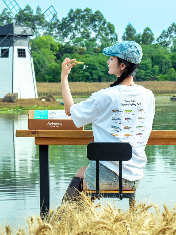 NOBADAY T - BOX FISHING LURE SUMMER OUTDOOR T - SHIRT - NOBADAY