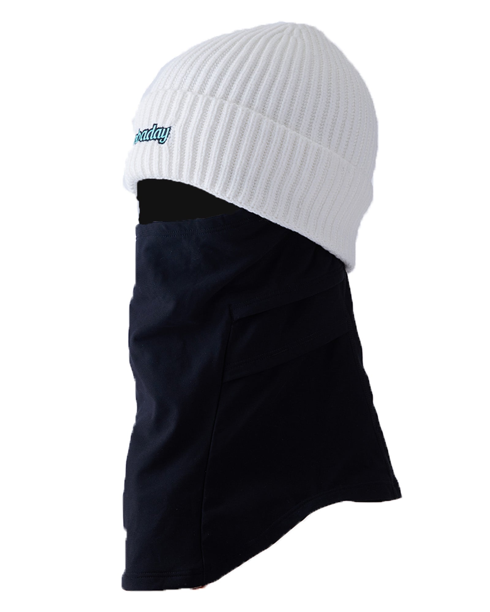 Nobaday 2-in-1 Knit Beanie Face Mask Green