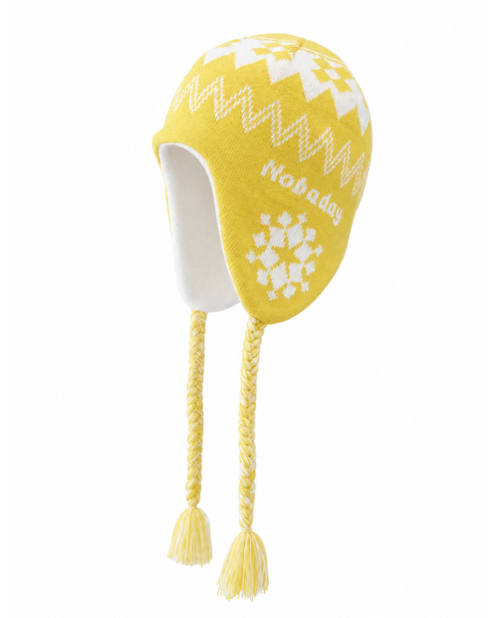 Nobaday Snowflake Earflap Beanie Yellow