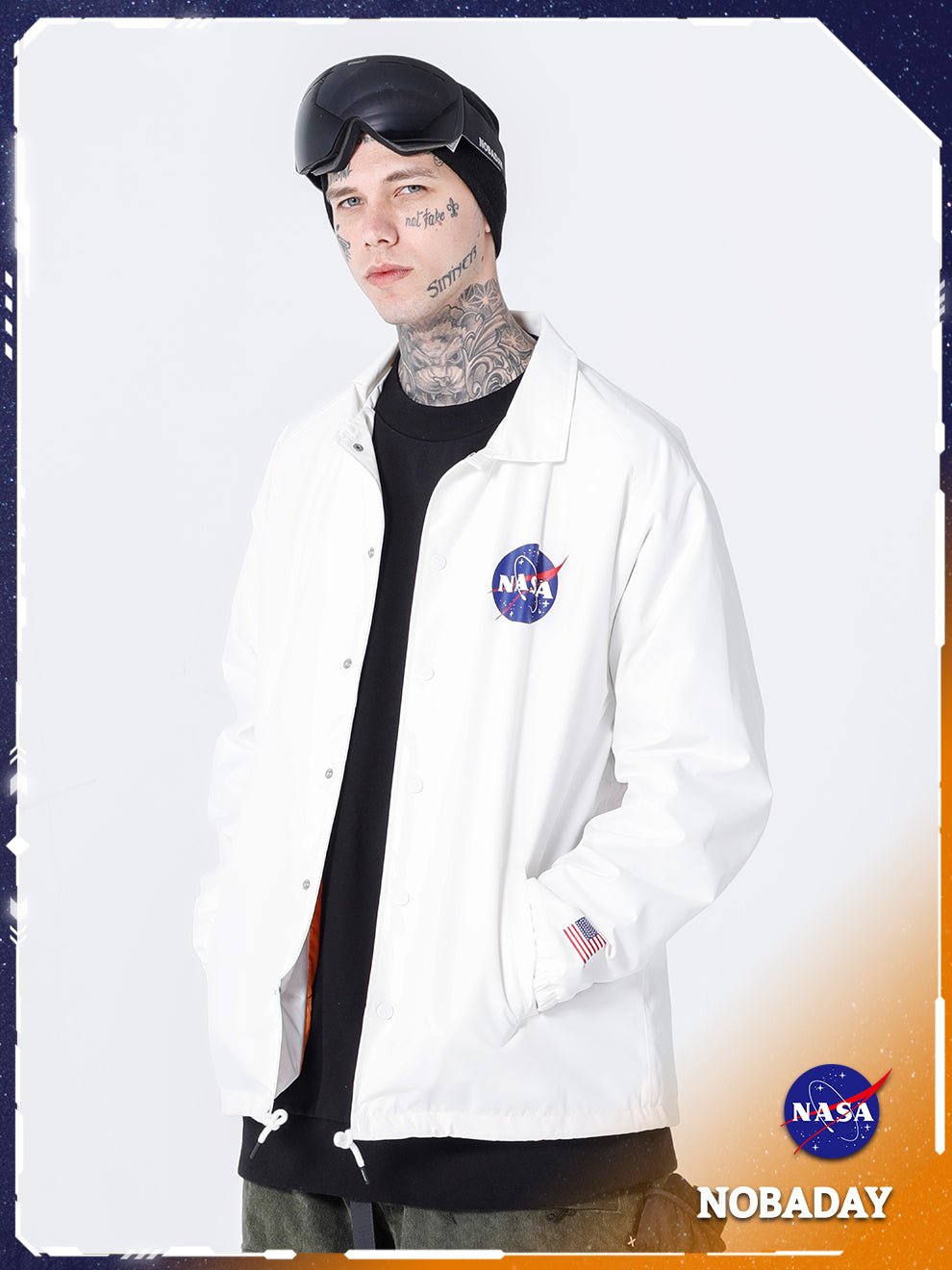 Nobaday NASA X NOBADAY UNIVERSE COACH JACKET - NOBADAY